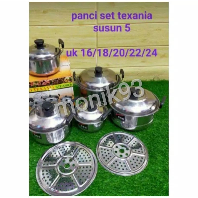 panci set steamer ndo texania