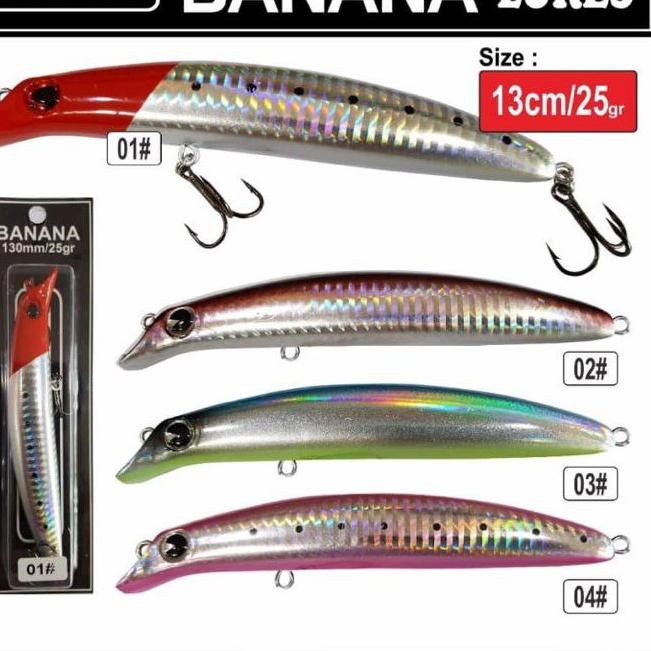 Bagus Banget.. Lure minnow 13 cm 25 gram Kenzi Banana