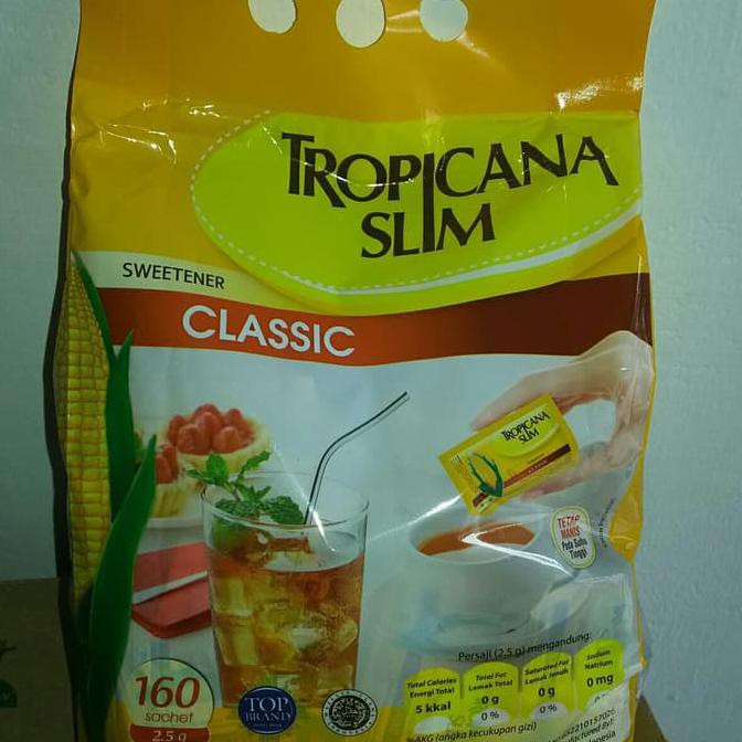 

TERLARIS! tropicana slim classic (isi 160) gula pemanis rendah kalori