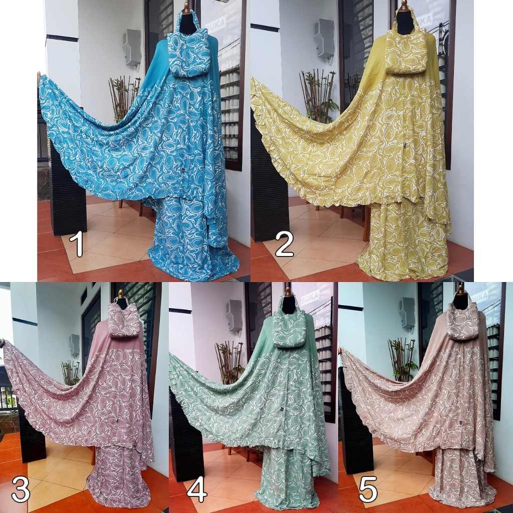 Mukena Batik Murah Mukena Dewasa Batik Pekalongan Mukena Warna Pastel Shopee Indonesia