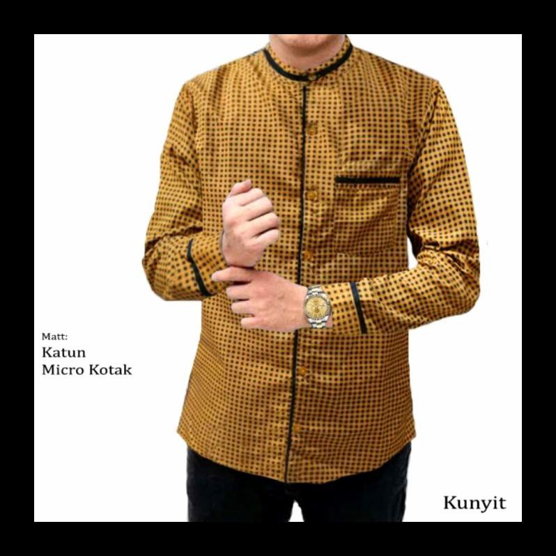 SALE KEMEJA KOKO PRIA LENGAN PANJANG KOTAK KOTAK KOKO LAKI-LAKI MURAH ALD