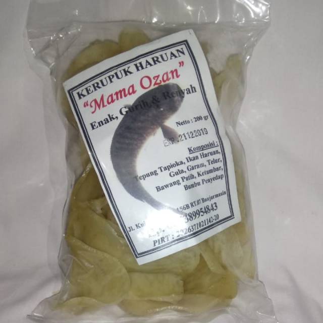 

Kerupuk Haruan Mentah