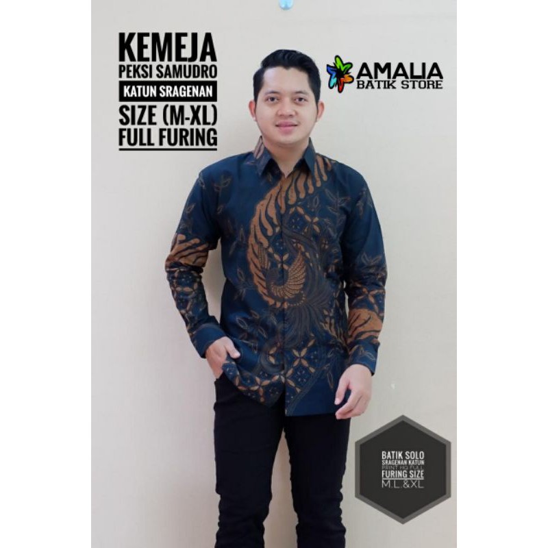 PEKSI SODRO.Kwmeja Batik Pria Modern