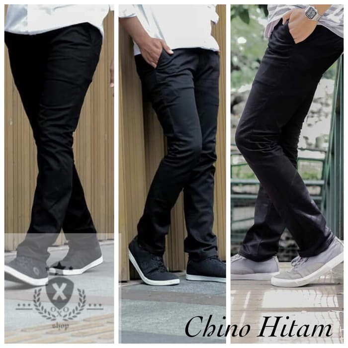 Celana Pria Cino Chinos Basic Panjang Stretch Melar Celana Parasut Despo Training Original