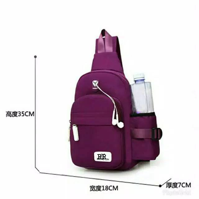 Best Seller Tas Selempang / Slempang Anti Maling/Anti Air Sling Bag + USB Charger PREMIUM Quality