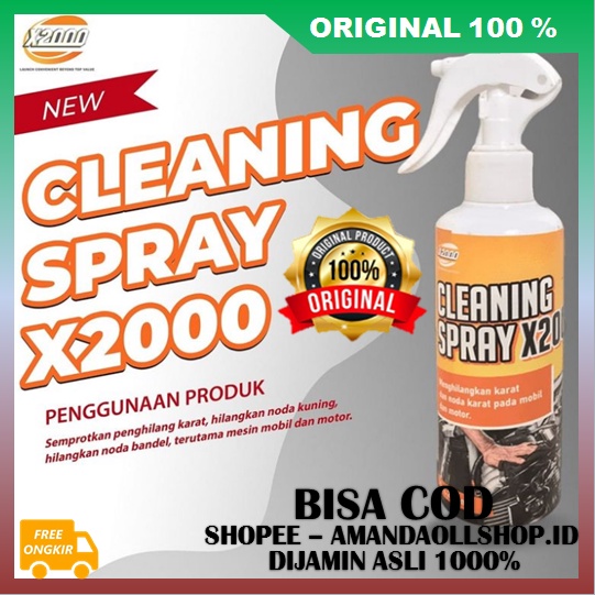 Cleaning Spray X2000 Spray Penghilang Noda Membandel ASLI
