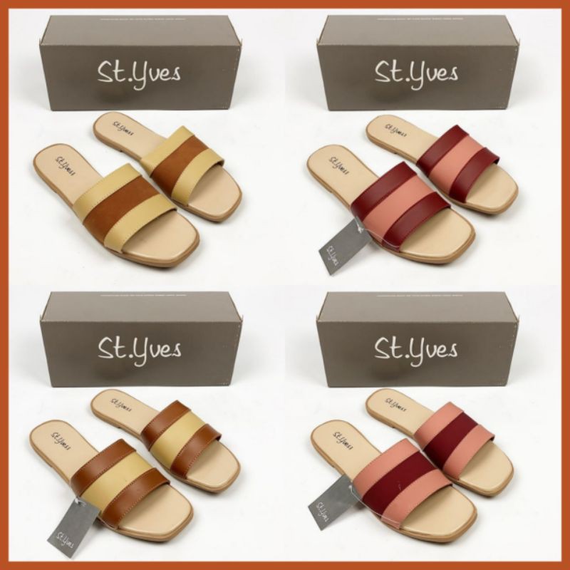 Sandal Selop Wanita St.Yves Original Brand Matahari Sendal Slip Slop Teplek Flip Flop Casual Terbaru