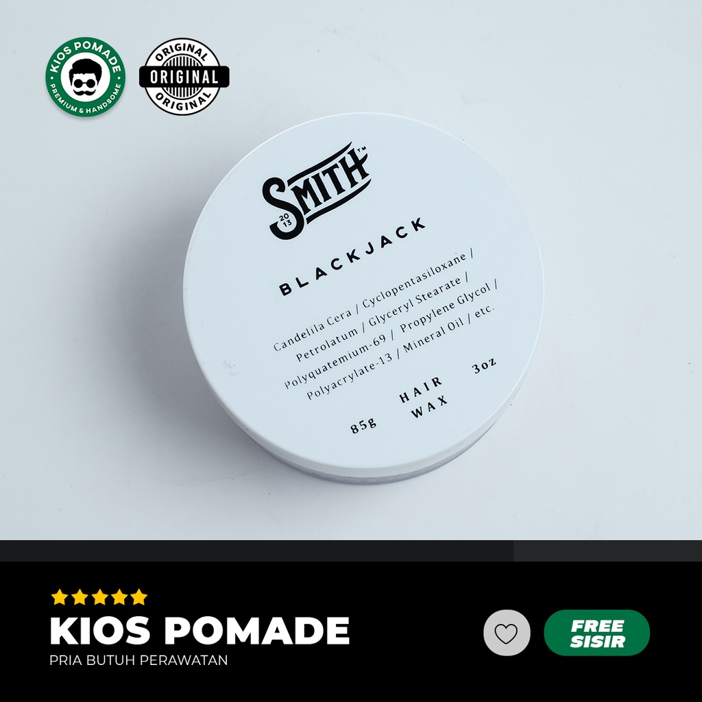 Smith Black Jack Pomade Strong Hold Natural Shine
