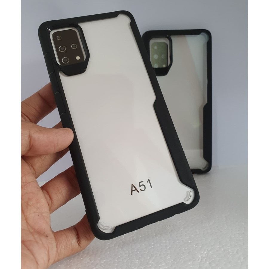 Case Samsung A51 Armor Transparant Hard Case Handphone
