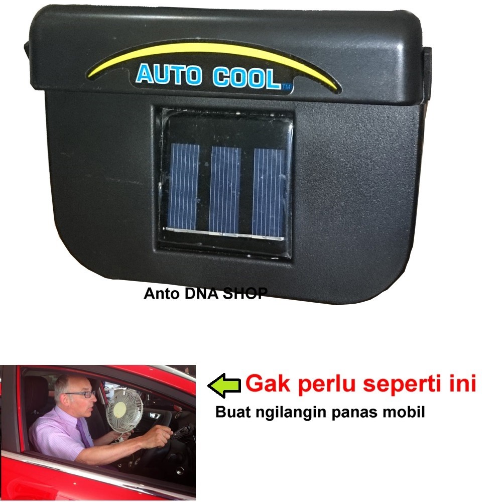 auto Solar  power fan kipas mobil  car  Shopee Indonesia