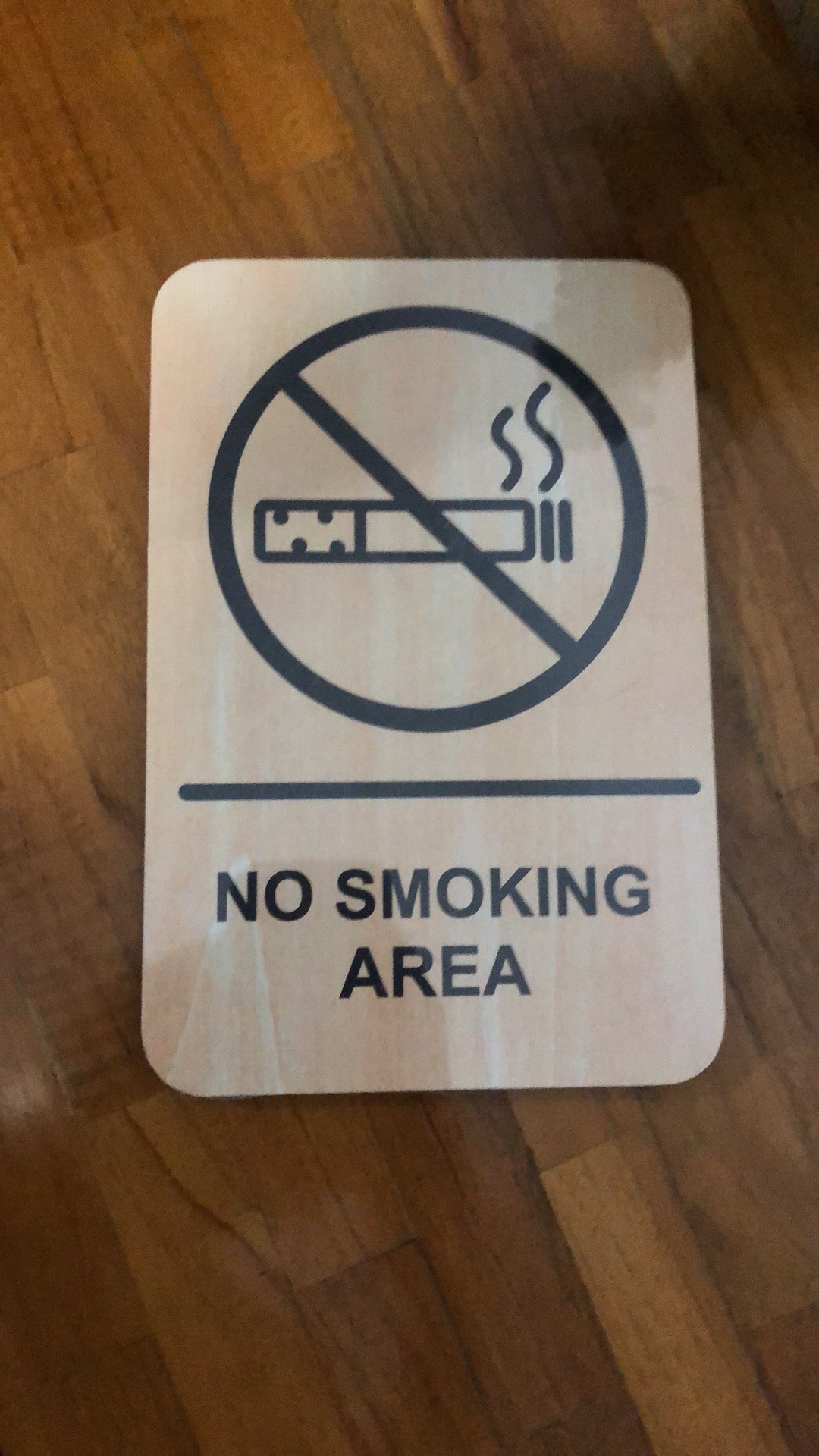 Signage - No Smoking Area