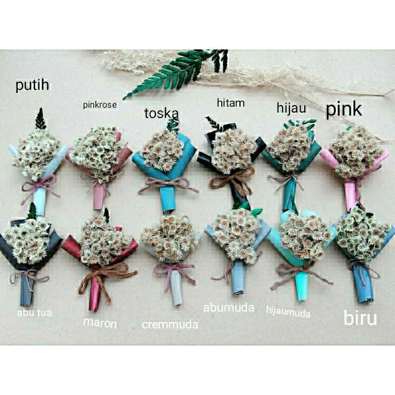 BUKET MINI EDELWEIS BUKET MINI HANTARAN BUKET KERING AKSESORIS BUKET ANNIVERSARY BUKET WISUDA BUKET ULANG TAHUN TERMURAH TERLARIS TERBAIK