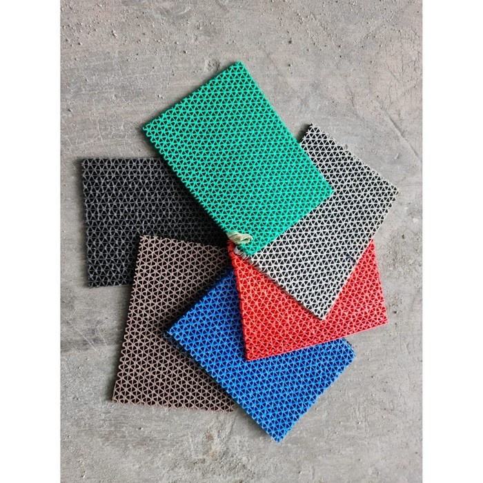 Karpet PVC Kamar Mandi 1m x 1.2m , S Mat, Keset PVC ANTI SLIP-1