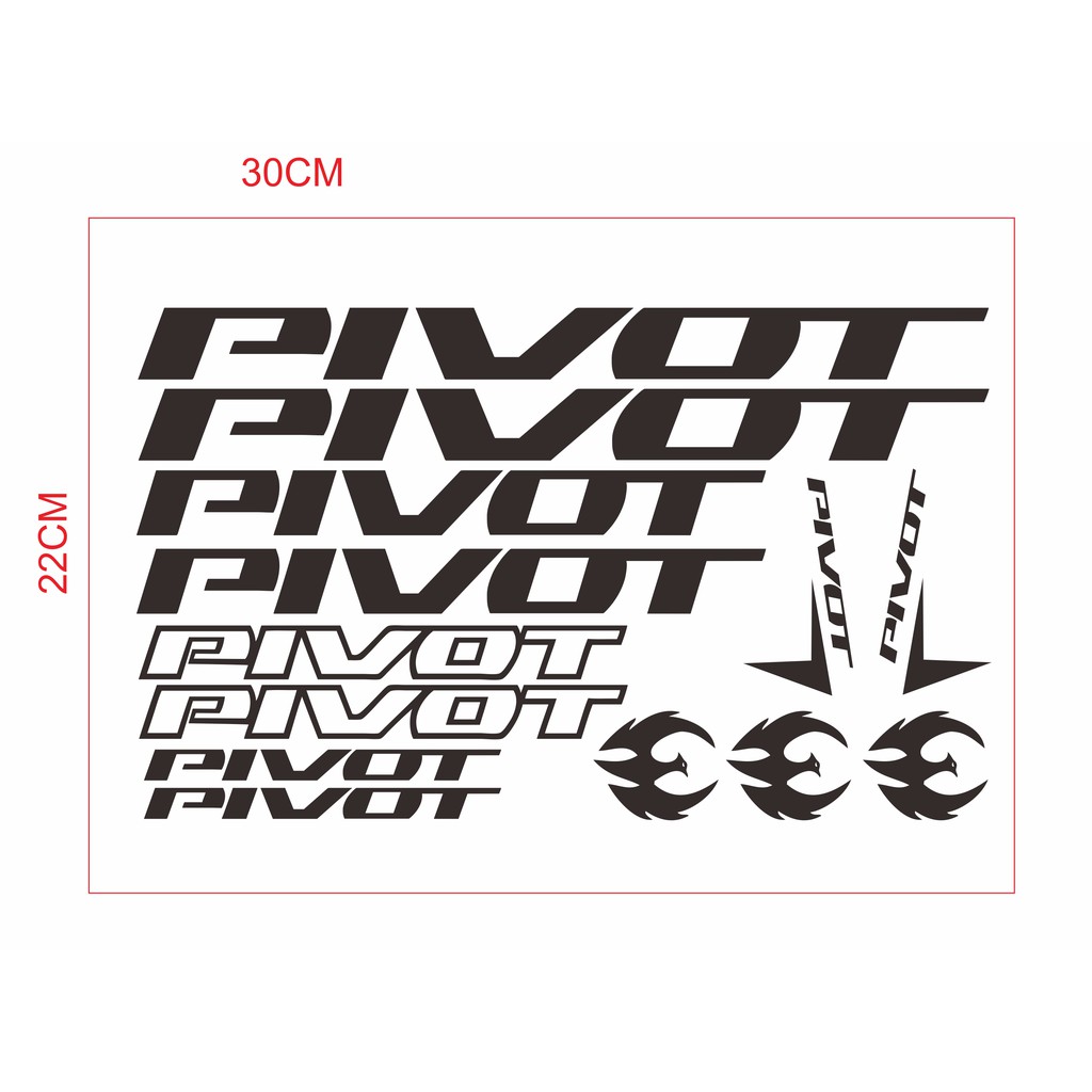 cutting sticker/stiker sepeda pivot