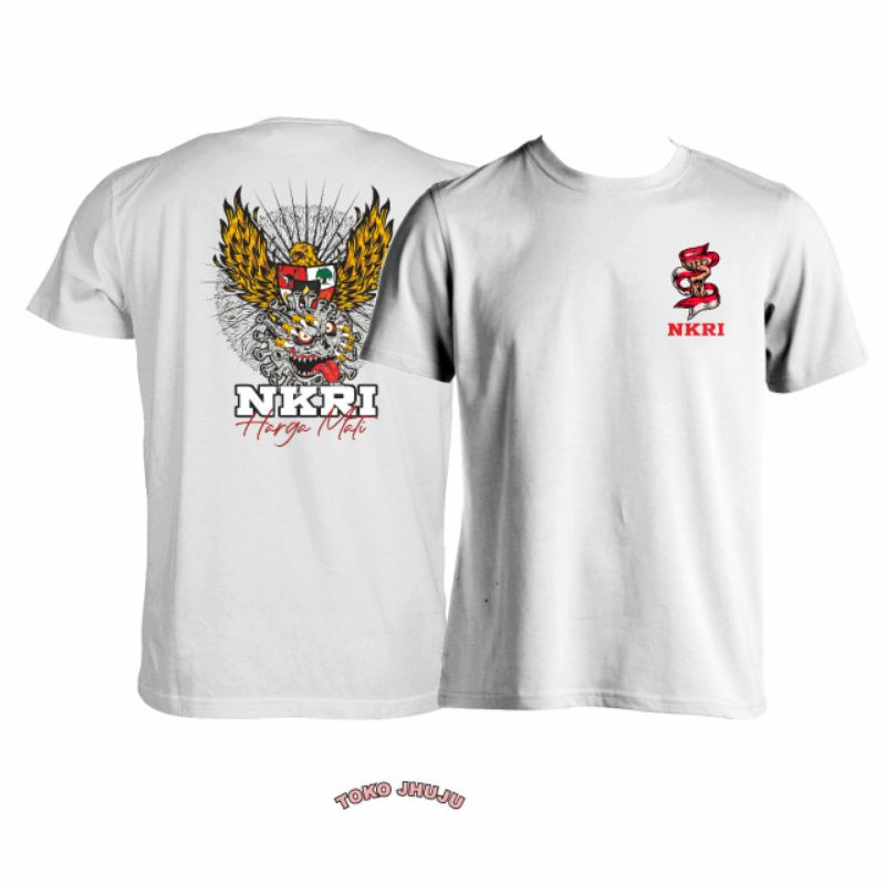 Kaos Spesial HUT RI NKRI Harga Mati Burung Garuda Cengkram Virus Corona