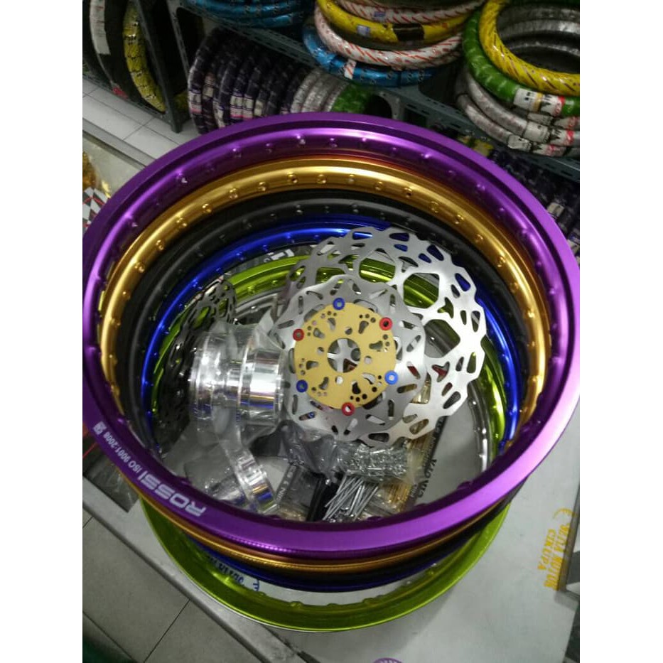 velg rossi satria fu paket velg tromol jari jari disc cakram