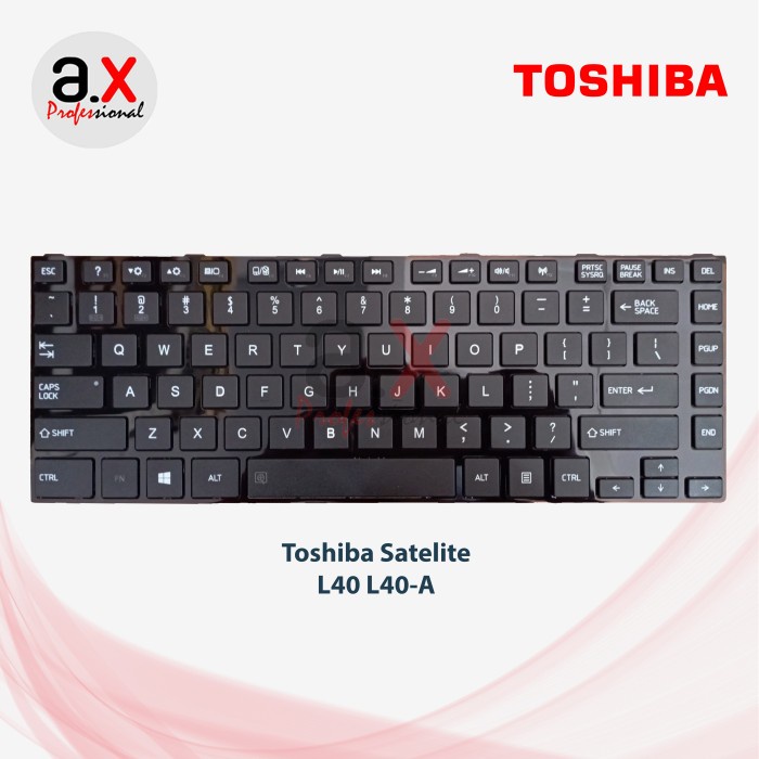 Keyboard Toshiba Satellite L-40 L40-A Baut Panjang
