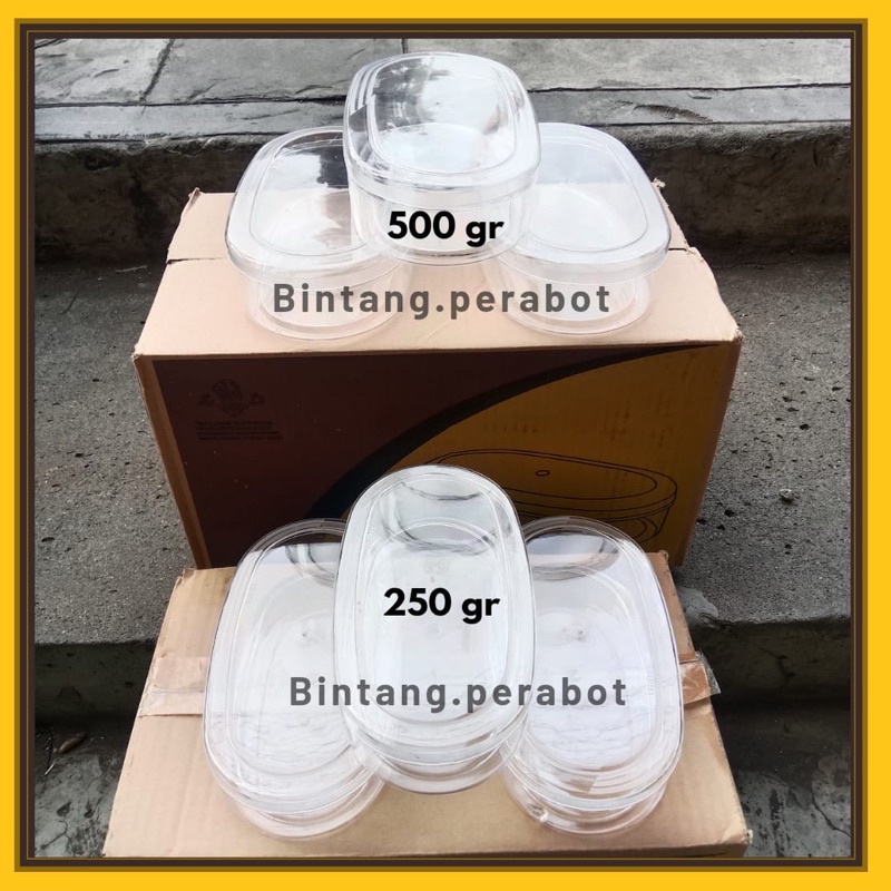 Toples Kue Kering Delice LD 919 / LD 918 Oval Ukuran 250-500 gr / Toples Mika Oval / Toples Kue Keri