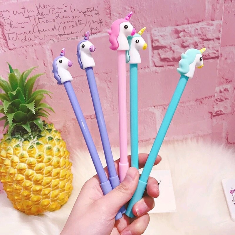 

PULPEN KARAKTER LUCU CUTE CARTOON HEAD TINTA GEL BLACK 0.38MM