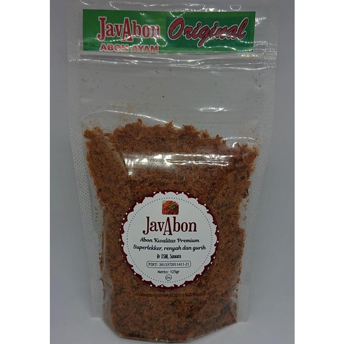 

Diskon JavAbon ABON AYAM ORIGINAL (CHICKEN FLOSS) 125 Diskon