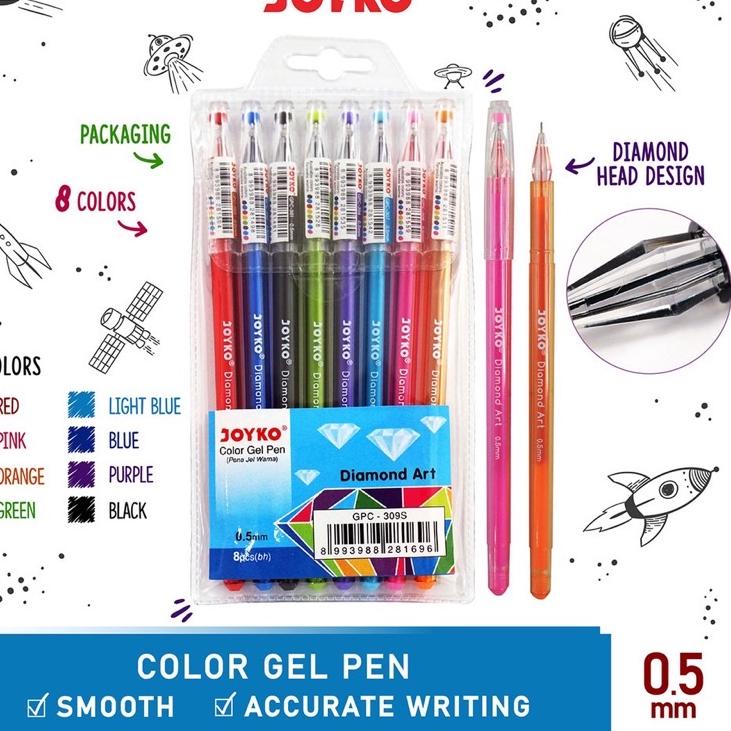 

➹ Joyko Gel Pen / Pulpen joyko / Diamond art 1 set / Gp-309s ヿ