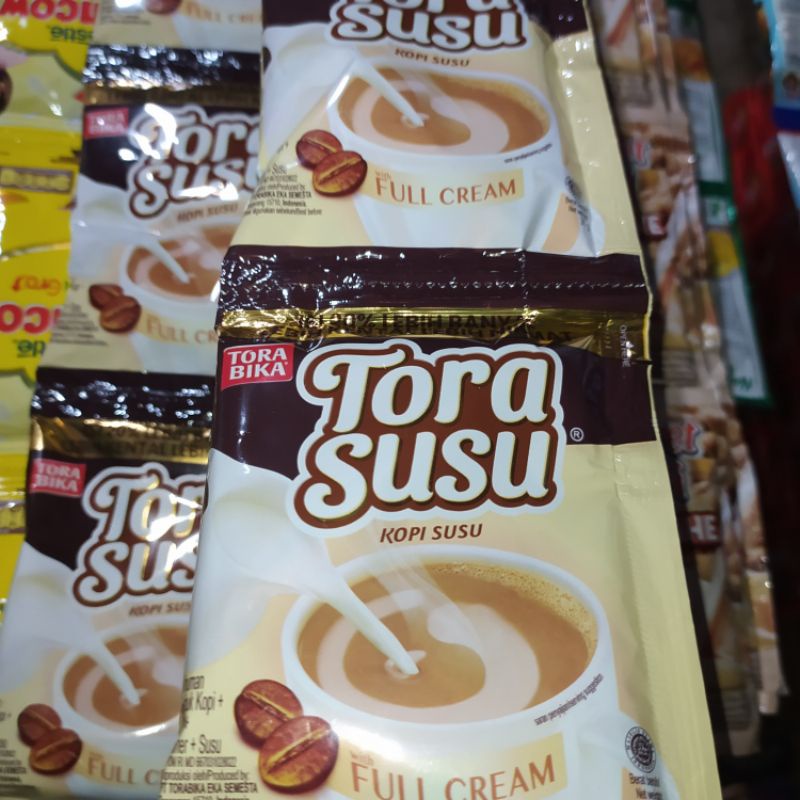 

Tora susu tirabika susu kopi instan 1 renceng isi 10 pcs