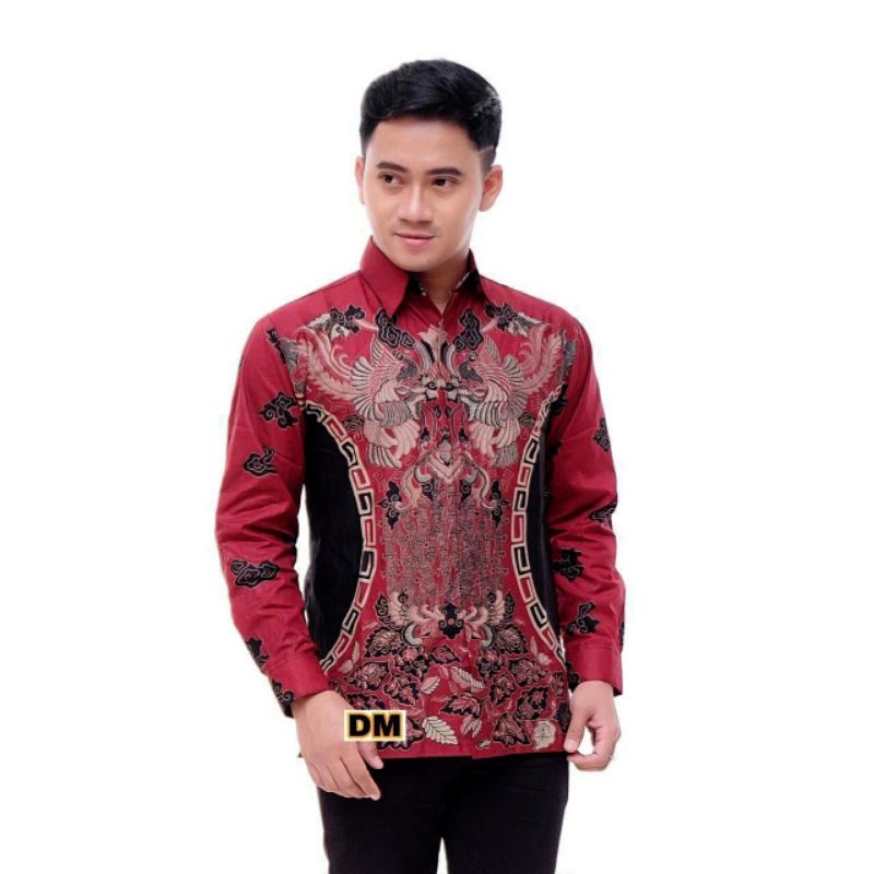 BAJU BATIK PRIA LENGAN PANJANG - batik pria premium - seragam batik kantoran - kemeja batik pria lengan panjang