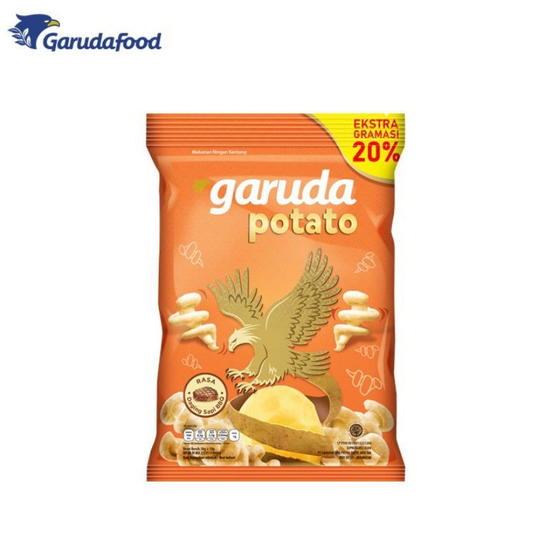 

GARUDA CRUNCHY POTATO RASA DAGING SAPI BBQ 50+10G