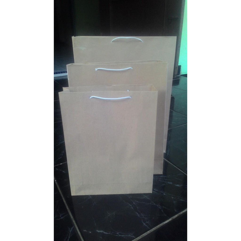 

Paper Bag | Shopping Bag | Tas Kertas Polos Ukuran 22 X 6 X 27