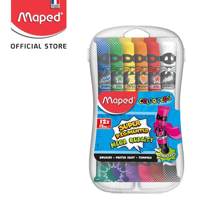 

Stok Baru! Gouache Tube 12Ml X12 - Plastic Box Terpercaya