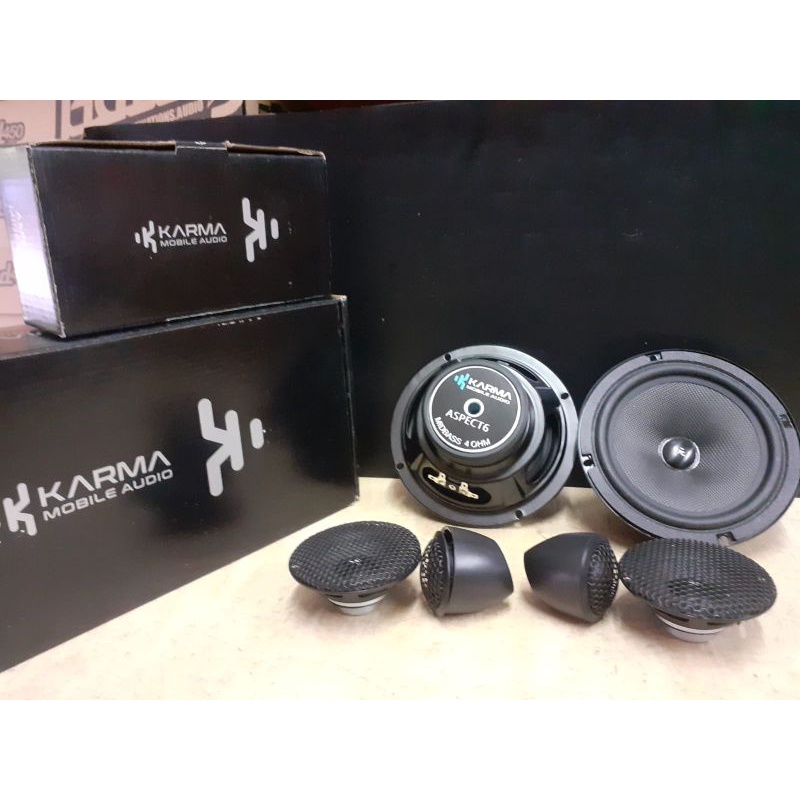 Jual speaker 3 way KARMA Aspect 6 mobile audio Shopee Indonesia