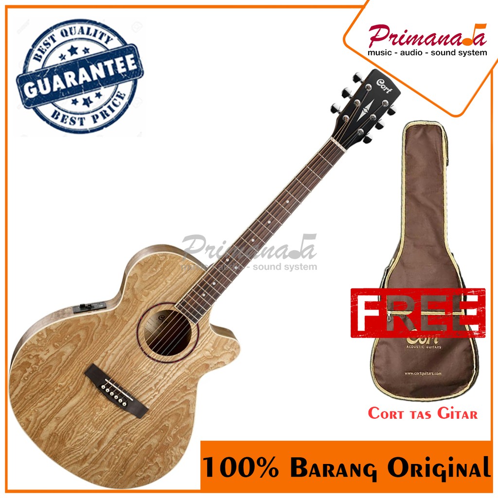 Cort SFX AB NAT / AB-NAT / ABNAT / Gitar Akustik Elektrik Bonus Tas Gitar
