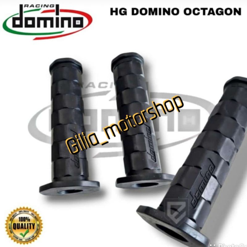 Handgrip Handfat Model Daytona Domino Octagon Karet black Kotak Universal Motor