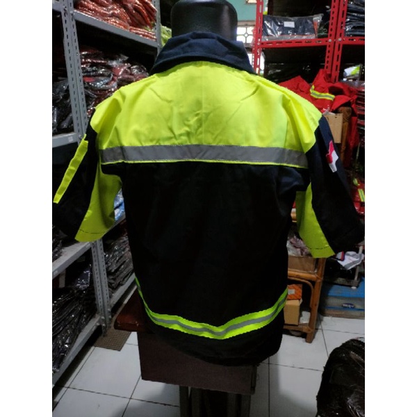 SERAGAM SAFETY LENGAN PENDEK NAVY STABILO