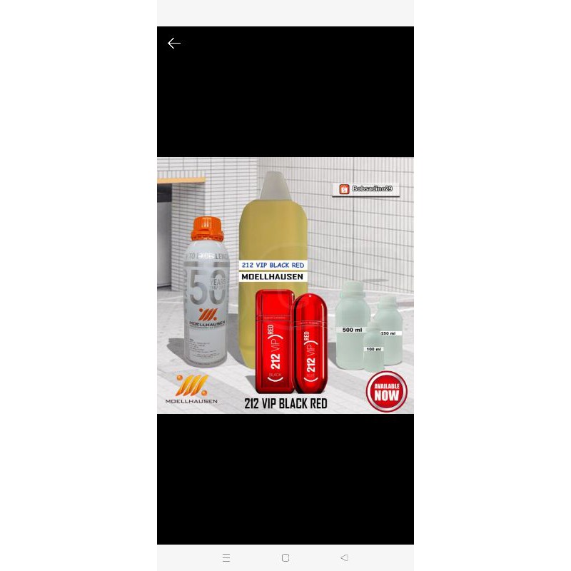 Bibit Parfum Inpired by Ch 212 VIP black red 250ml