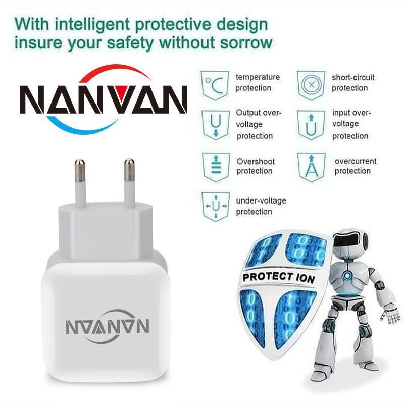 NANVAN NVN-01 Qualcomm 3.0 Charger Fast Charging Micro Usb For Handphone Smartphone