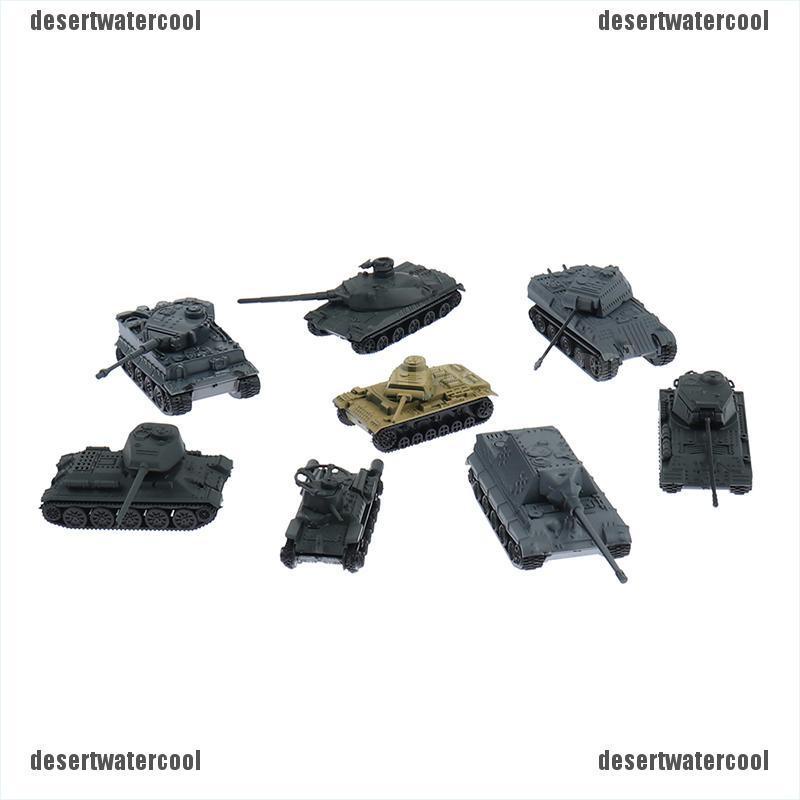 Deid Mainan Model Tank Perang Dunia II Jerman 4D Skala 1: 144 Bahan Plastik