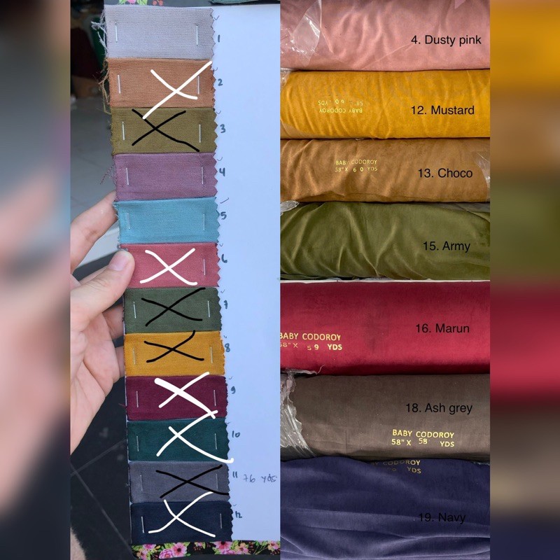 Per 0.5m kain baby koldore / corduroy / coldore / coldore motif / coldore print