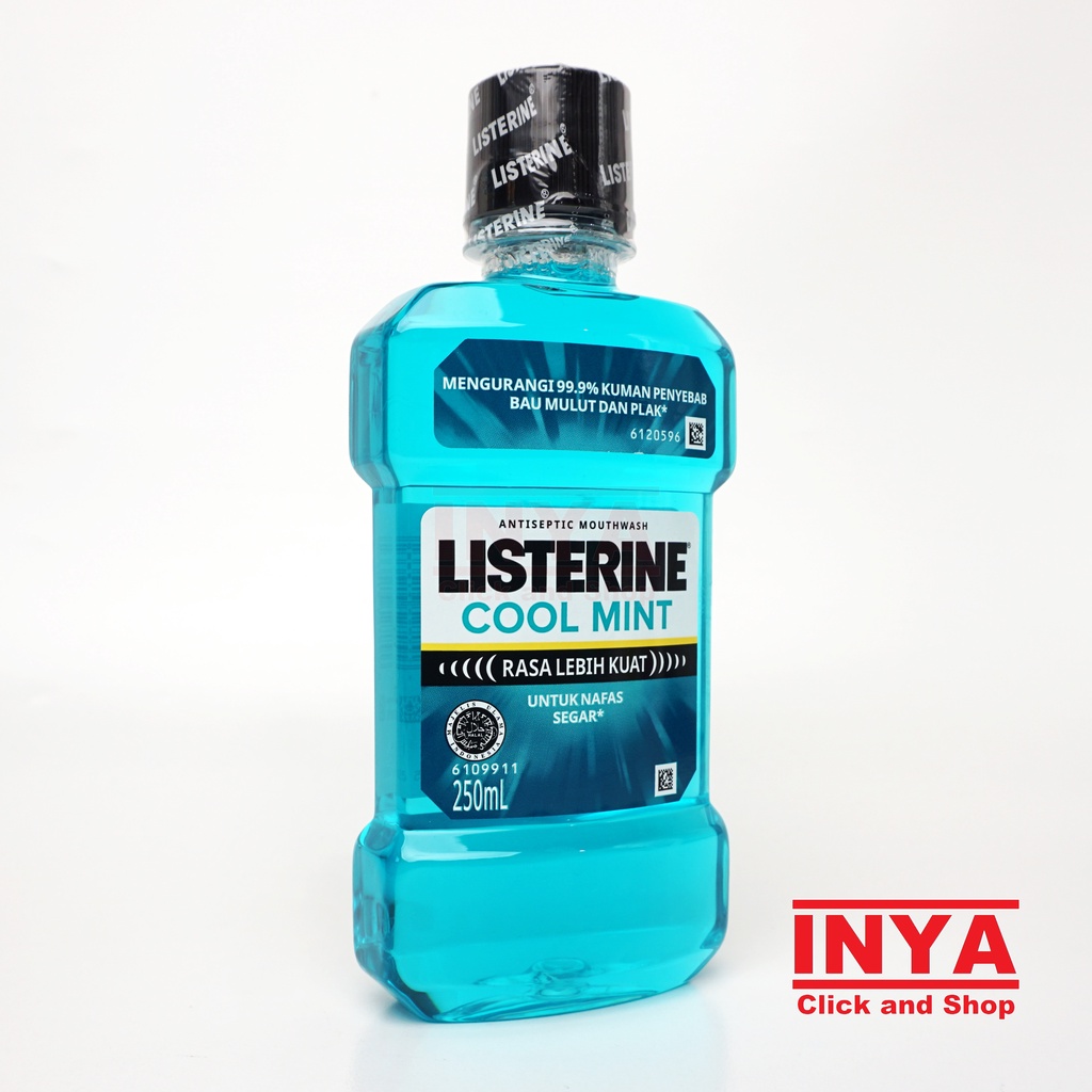 LISTERINE COOL MINT ANTISEPTIC MOUTWASH 250ml - Obat Kumur