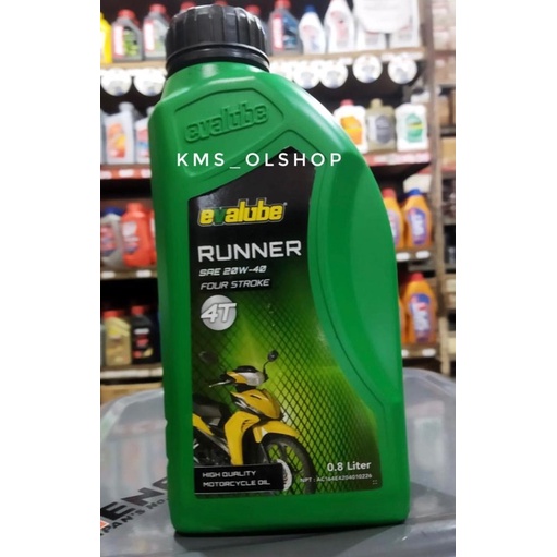 Oli Evalube Runner 4T 20W-40 800ml Oli Mesin Motor 0.8 Liter