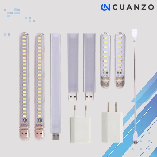 Lampu Belajar LED Strip Portable USB 24 LED 12W /Lampu Kerja Tidur LED / Lampu Belajar Anak LED Rechargeable USB Listrik Aesthetic Karakter Super Terang / Lampu Meja Belajar Jepit Hias Anak Rechargeable Cas Ulang Lucu / Lampu Baca Buku USB Portable Murah