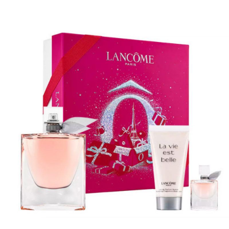 [DISKON] Lancome La Vie Est Belle Flowers of Happiness EDP Set Lebaran Hampers Lebaran