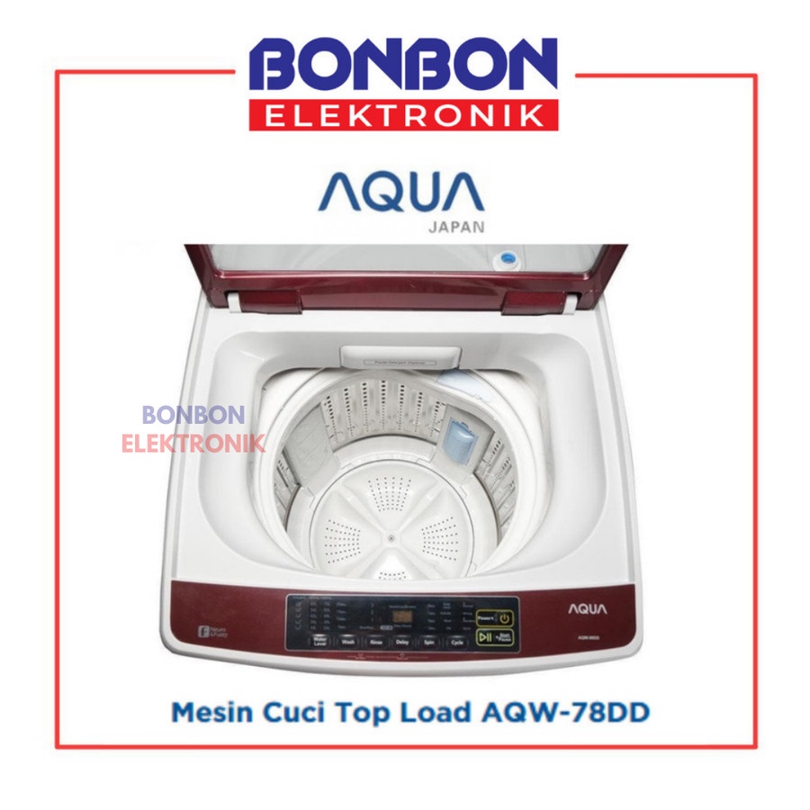 AQUA Mesin Cuci Top Loading 1 Tabung 7KG AQW-78DD / AQW 78 DD