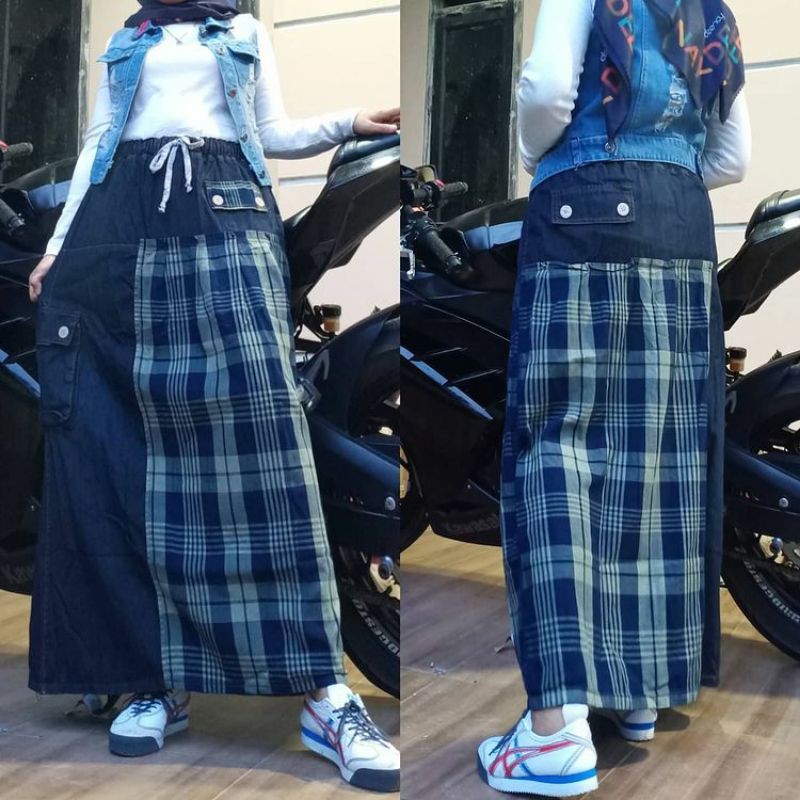 (model baru)Rok jeans terbaru 2021