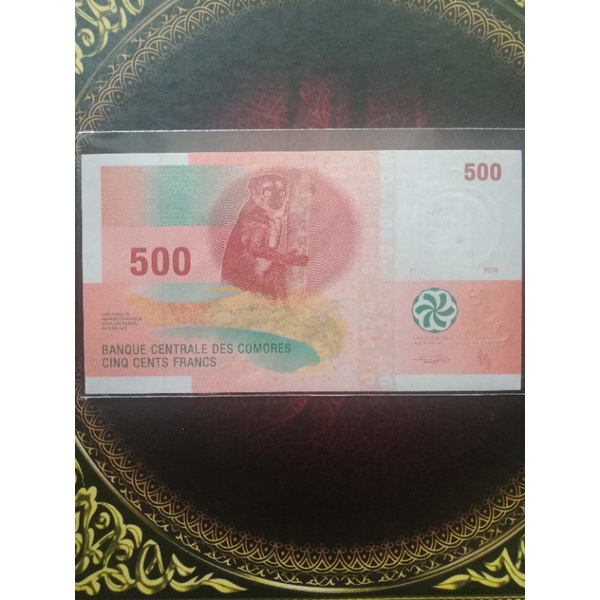 Comoros comores 500 Franc 2006 xf