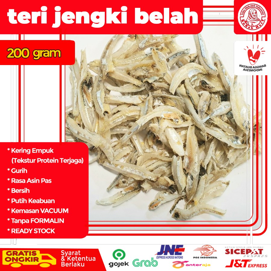 

Ikan Teri Jengki Belah Kering Premium 200 GRAM