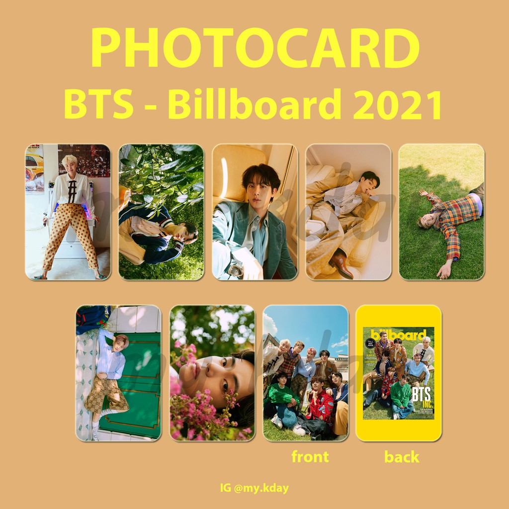 PC-0643, Unofficial Photocard BTS Billboard 2021 2 sisi