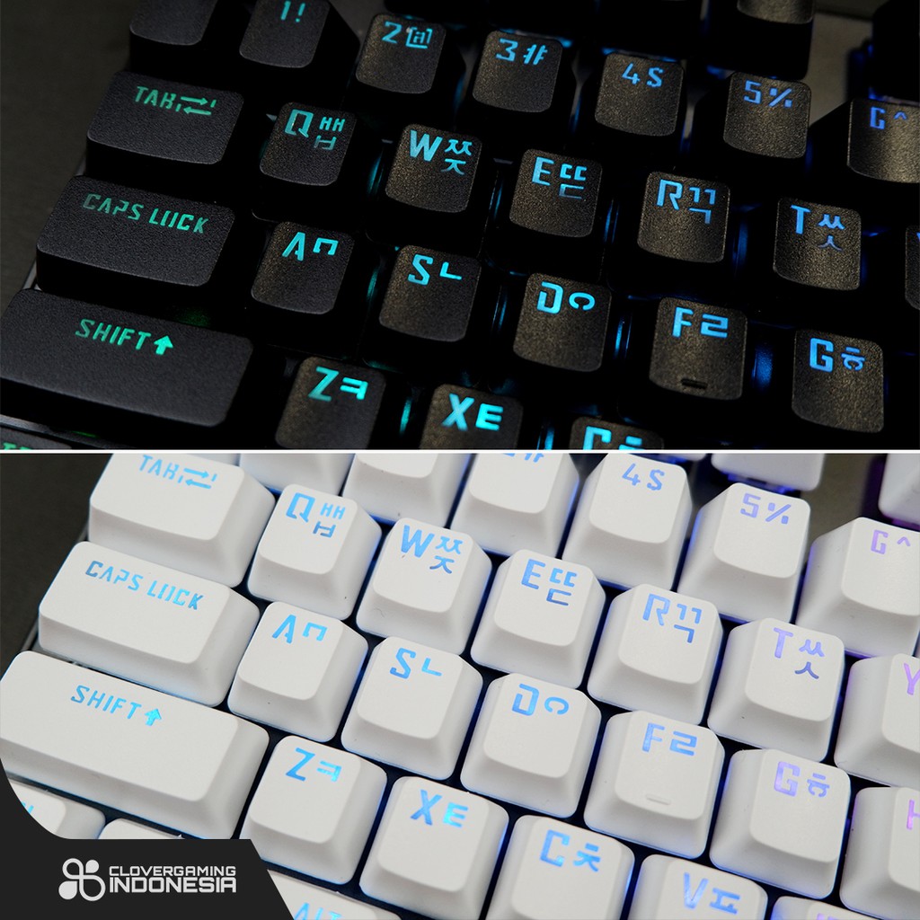 Keycaps CLV Korea Hangul Layout - Mechanical Keyboard Hangeul Korean Language Kpop Set