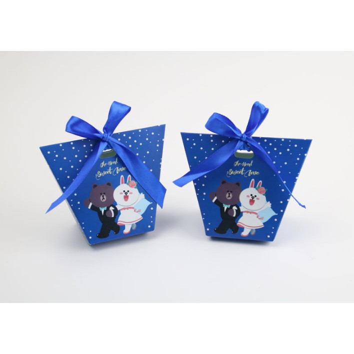 

KOTAK MOTIF LINE CONY KOTAK HADIAH BOX SOUVENIR KOTAK COKLAT BOX COOKIES GIFT BOX KOTAK PERMEN