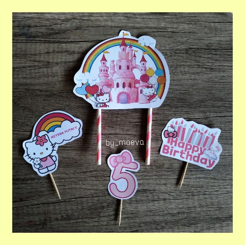 

topper cake hello kitty